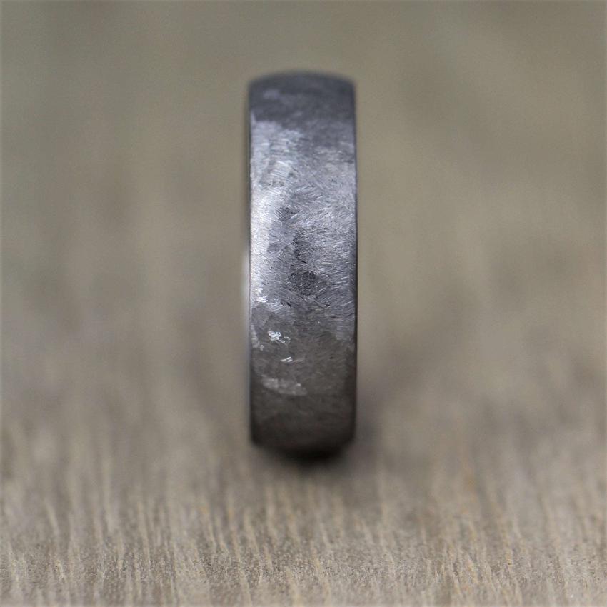 TANTALUM - Textured, Ultra comfort fit, Wedding Ring (7 to 8mm)