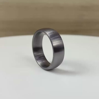 The Majestic - TANTALUM, Brushed finish, Wedding Ring, Free engraving (7 or 8mm)